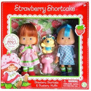 Strawberry Shortcake & Blueberry Muffin Doll Set 2016 Retro 80s Bridge Direct